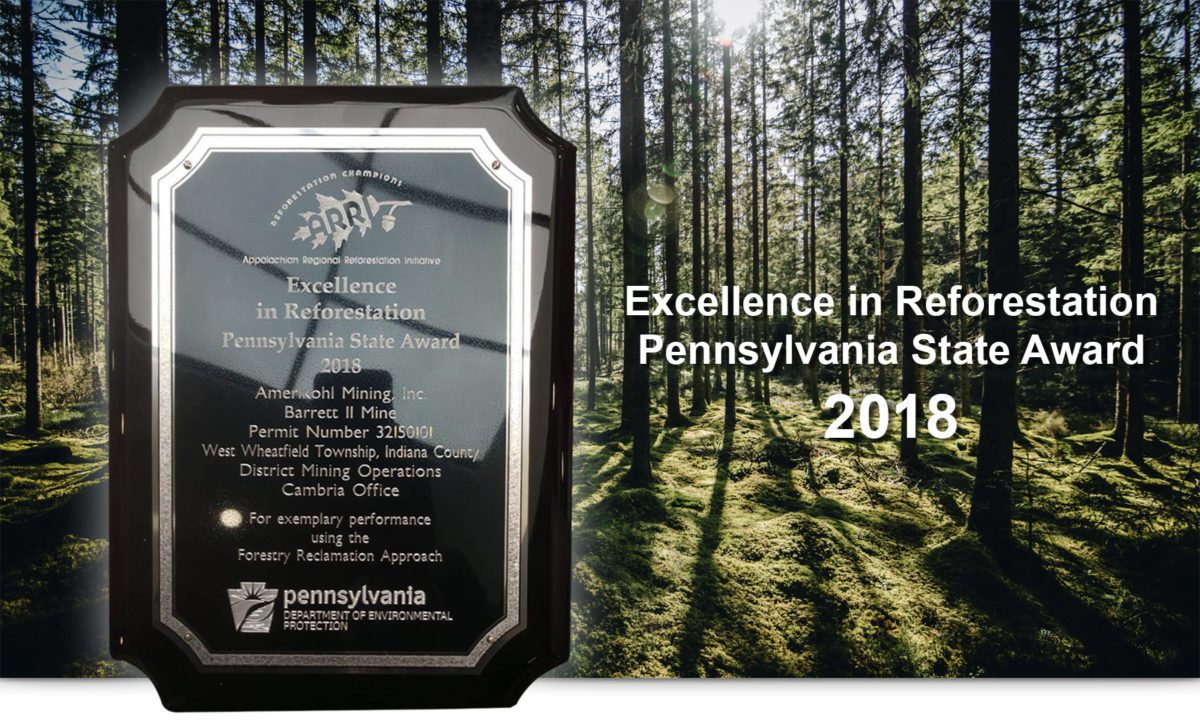 Excellence in Reforestation Pennsylvania State Award 2018